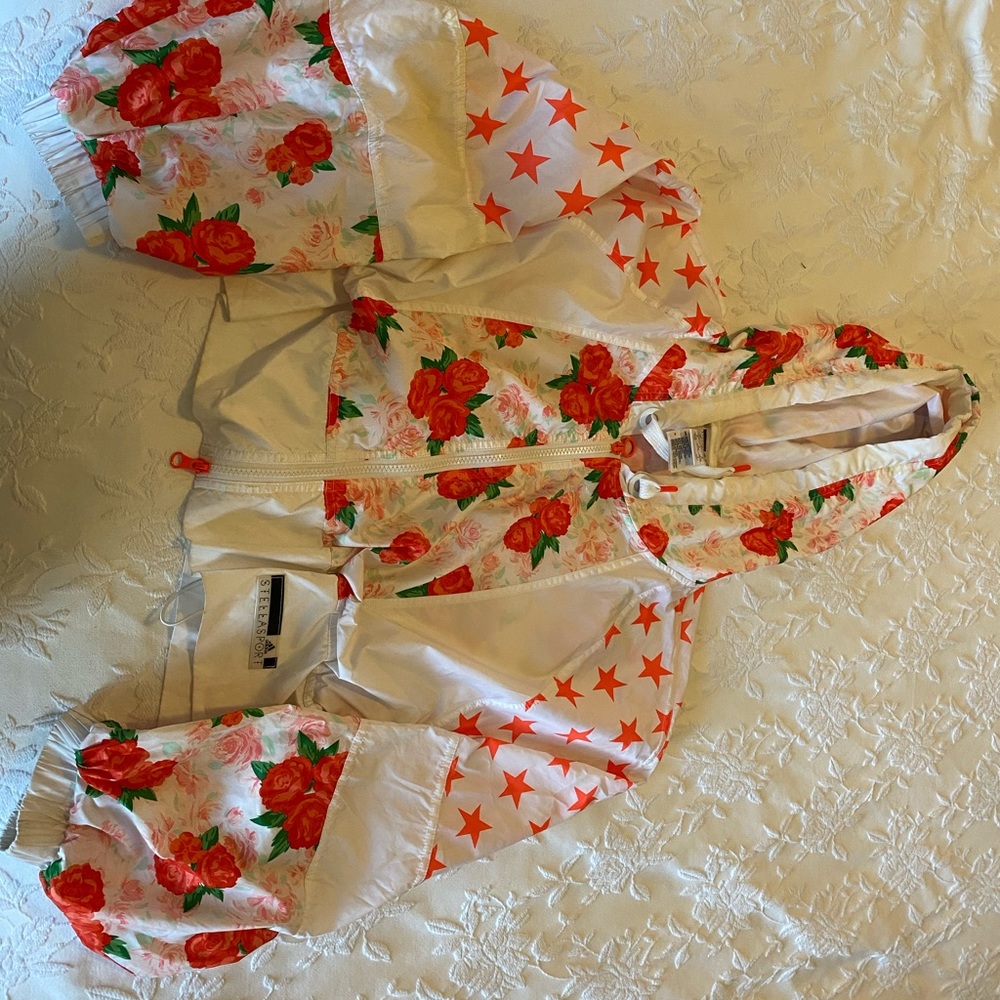 Adidas crop windbreaker